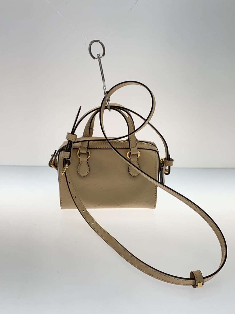 Gucci beige Pink Jumbo GG embossed Chain Crossbody Bag - Picture 3 of 7